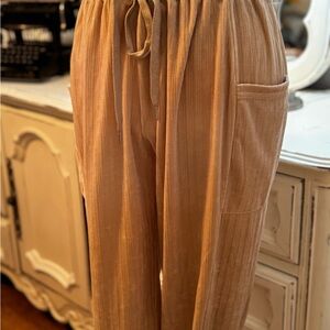 Zac & Rachel Beige Drawstring Joggers